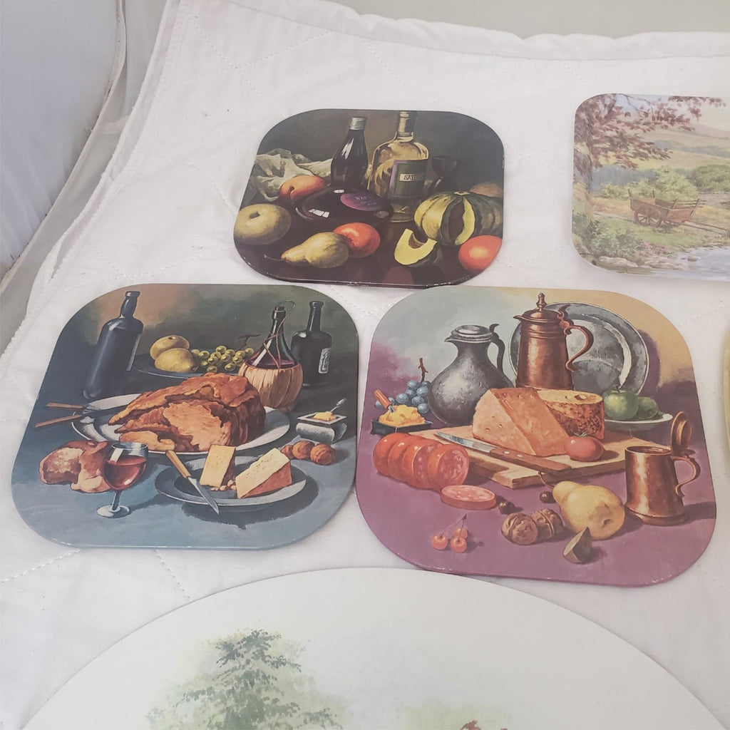 Lot of Assorted Occasions, Kelsey, Melamaster Coasters & Trays Set