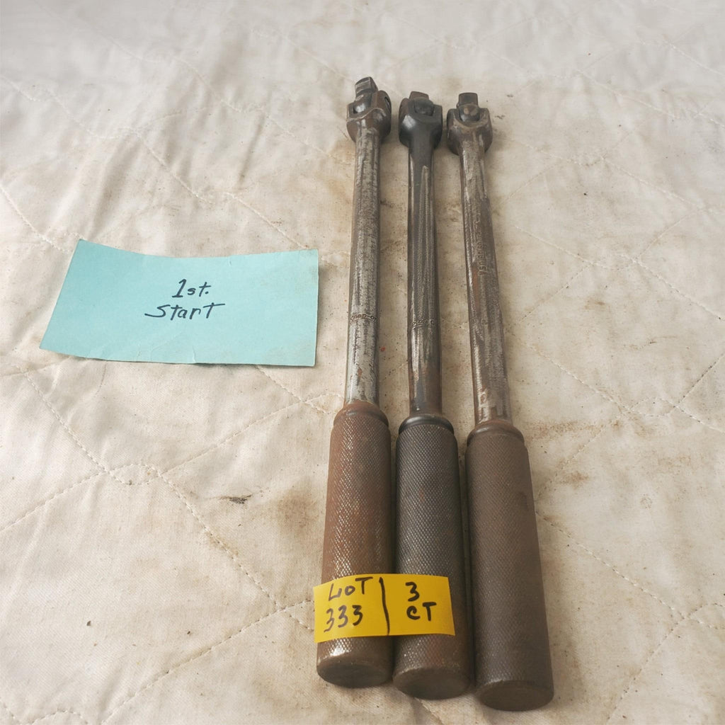 Lot of 3 Vintage Snap-On Drive Flex Head Breaker Bar Extension LOT 333