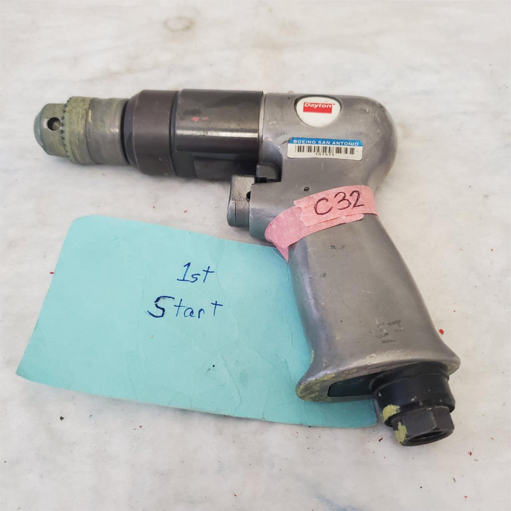 Dayton 6ZC72 Pistol Grip Pneumatic Air Drill Air Tool C32 151571