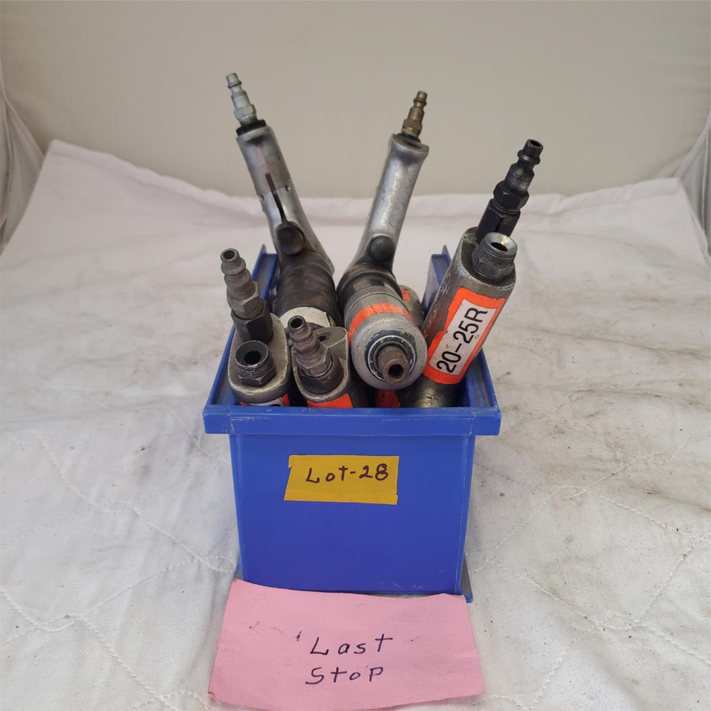 Lot of 5 Cleco Pneumatic Pistol Grip 1/4" Screwdriver/Nutrunner Air Tools Lot-28