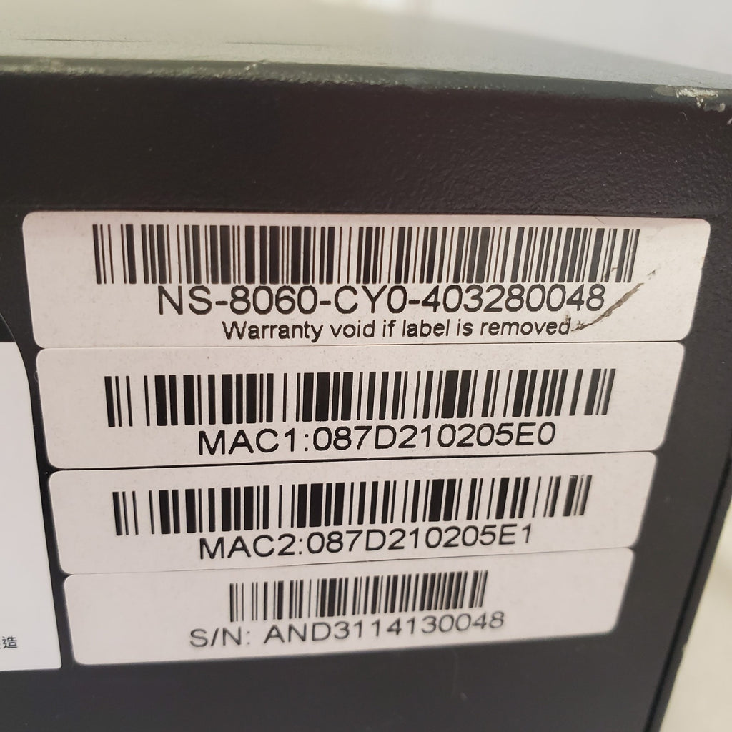 NUUO NVRsolo NS-8060 NVR Recorder