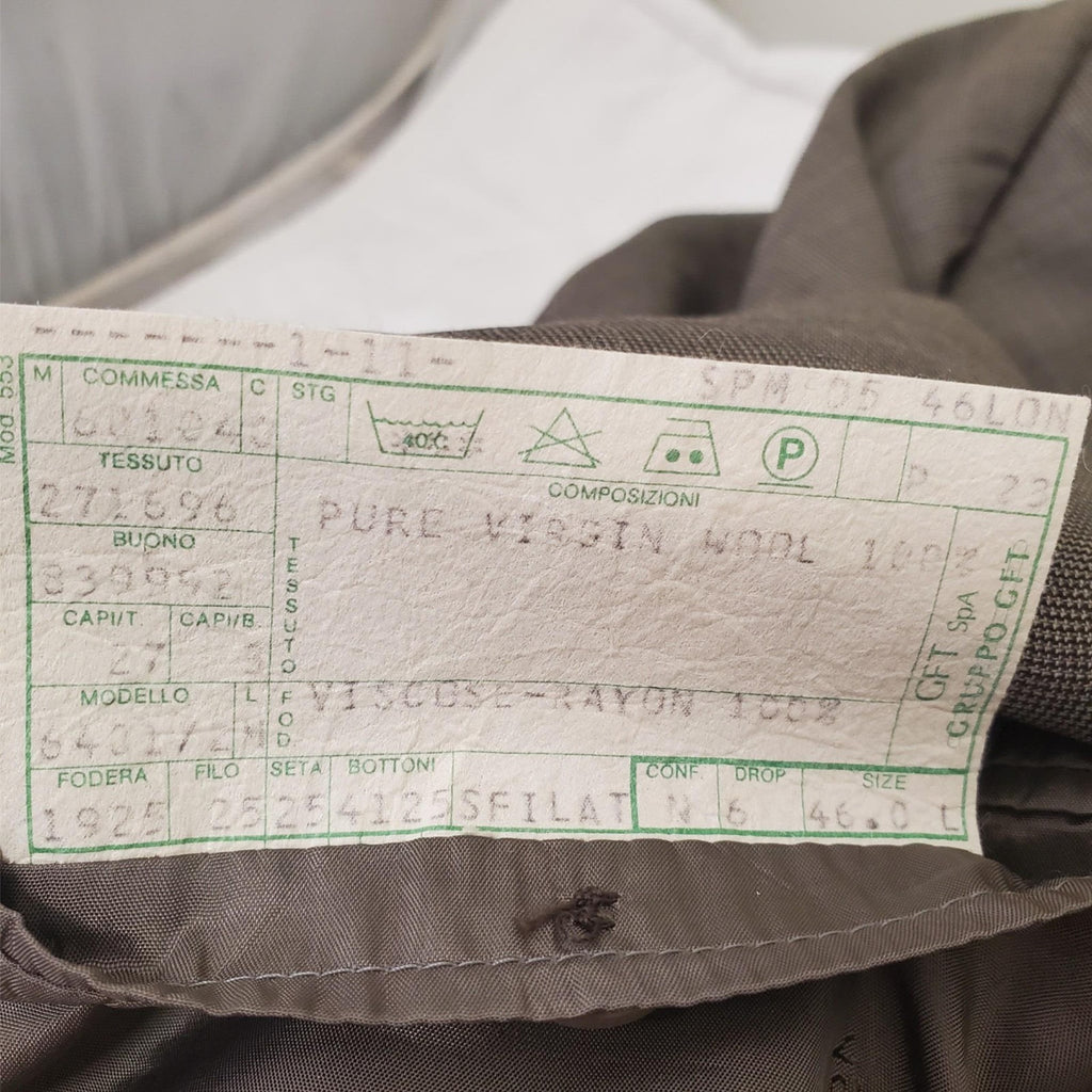 VALENTINO 100% Wool Mens Brown Blazer Suit Jacket Sport Coat 46L