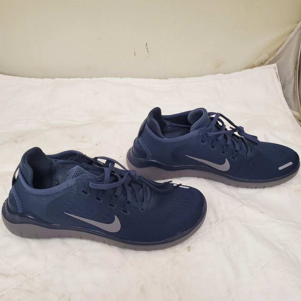 Nike Mens Free RN Flyknit 2018 Thunder Blue Running Shoes