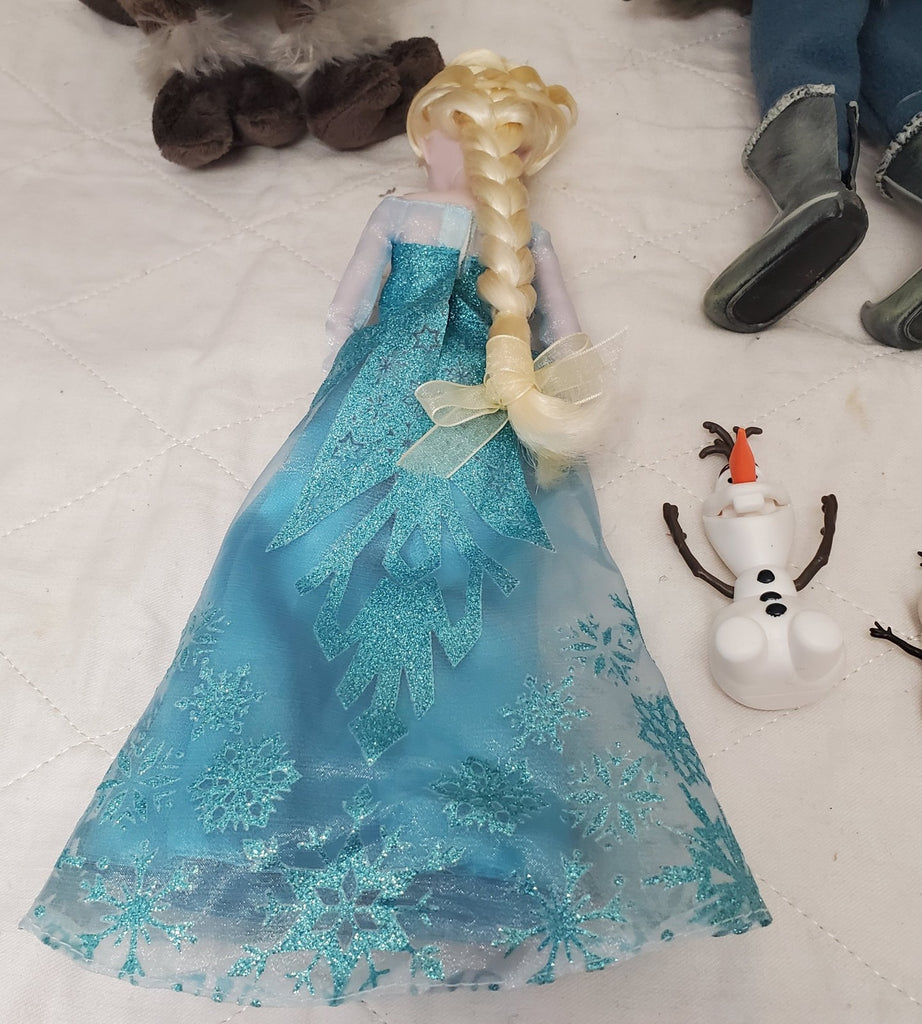 Disney Frozen Sven Anna Prince Hans Plush Reindeer Stuffed Animal & Olaf Figures