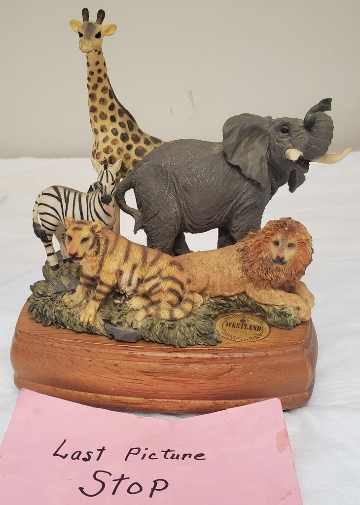 Westland Limited Edition Natures Images Zoo Animals Music Box Born Free