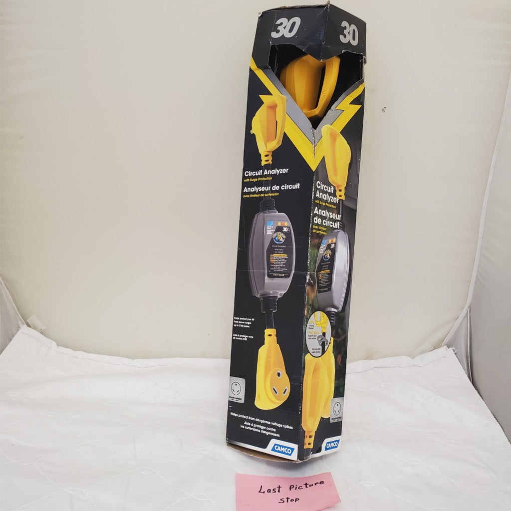 Camco Power Grip 30A RV Circuit Analyzer Plug Surge Protector