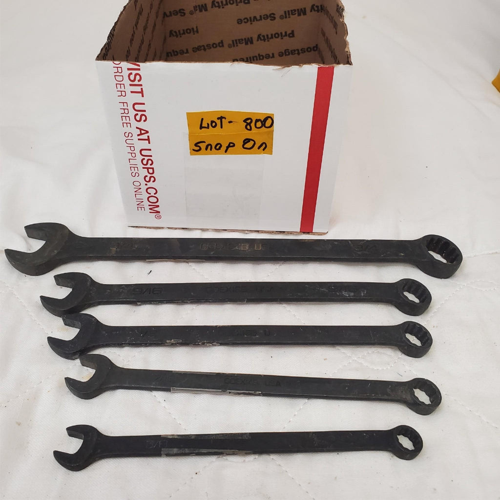 Lot of 5 Snap-On 12-Point Combination Box End Wrenches LOT-800