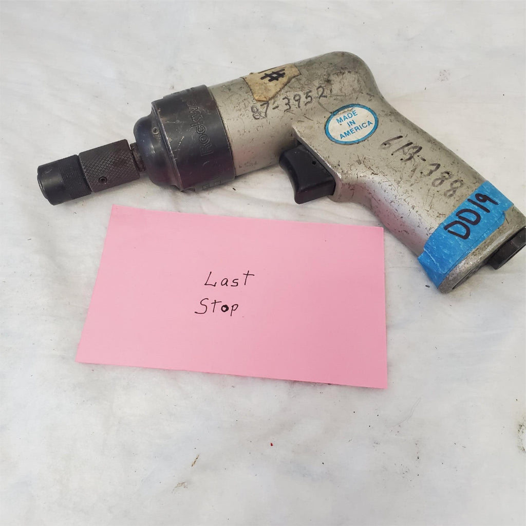 Rockwell Pistol Grip Pneumatic Air Drill Air Tool DD-19