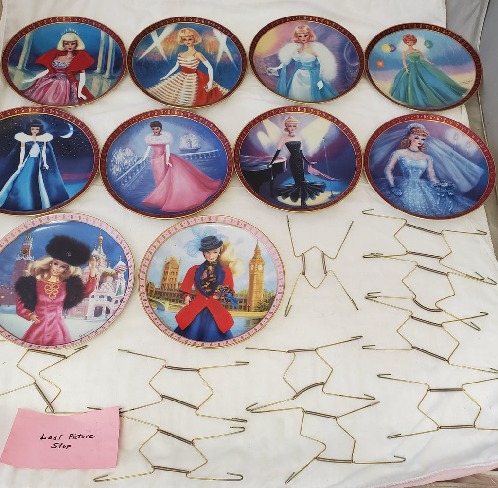 Lot of Plates Barbie The Danbury Mint Collector's Limited Edition 