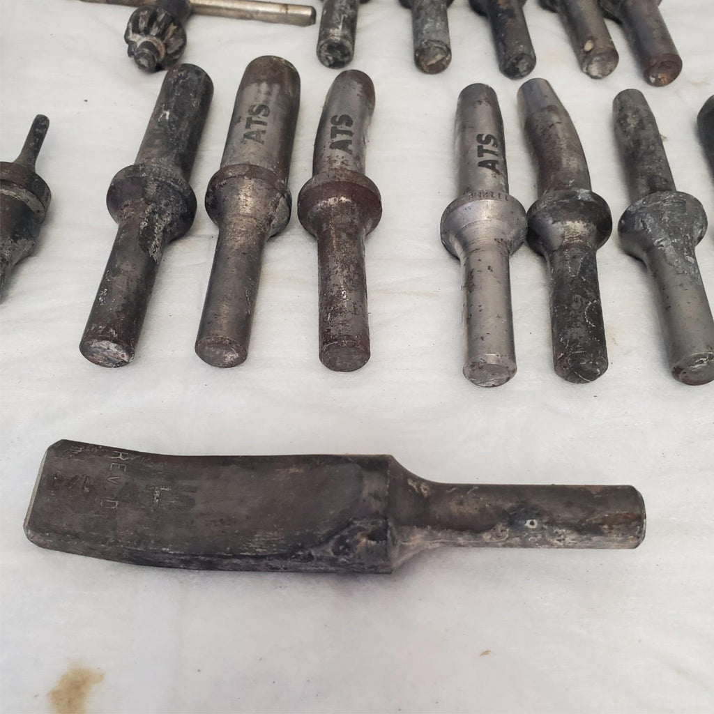 Lot of ATS Rivet Shank Collar Buster Bits, Drill Chuck Key LOT-696