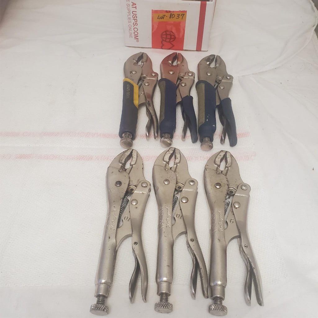 Lot of 6 Vise Grip Locking Pliers LOT-1037