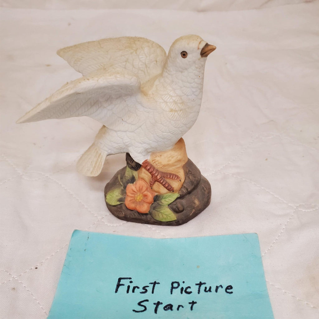 White Dove Ceramic Porcelain Figurine #2