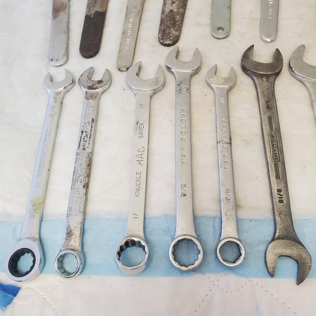 Lot of 20 Various Brand Assorted Size Wrenches Hand Tools LOT 360