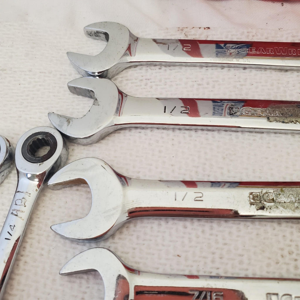 Lot of 28  Gear Wrench & Blue Point Combination Wrench Set LOT-388