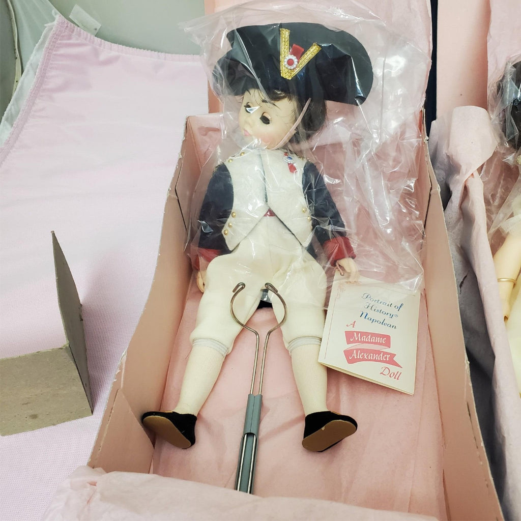 Madame Alexander #1330 Napoleon #1335 Josephine Dolls Set with Box & Stand