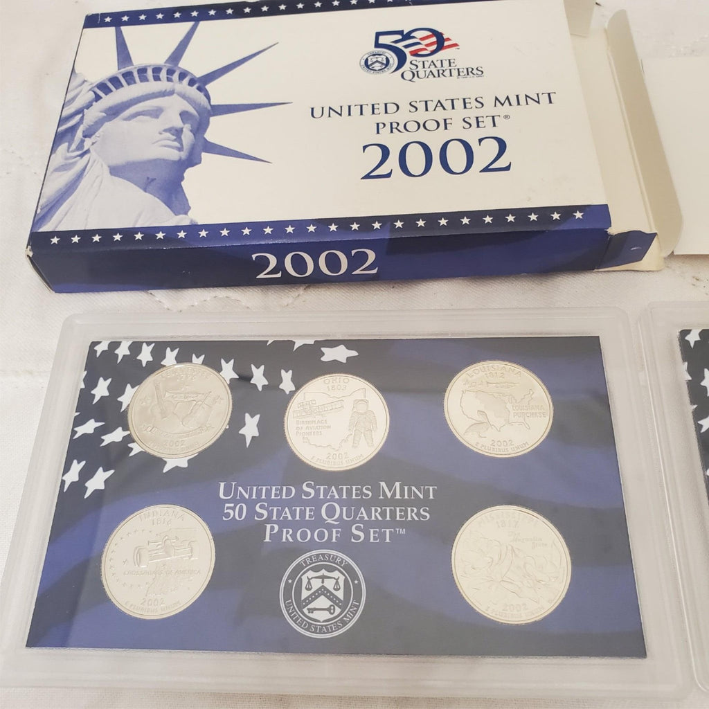2002-S Proof Set 10 Coin US Mint Set w/ OGP & COA Uncirculated Collector Coins