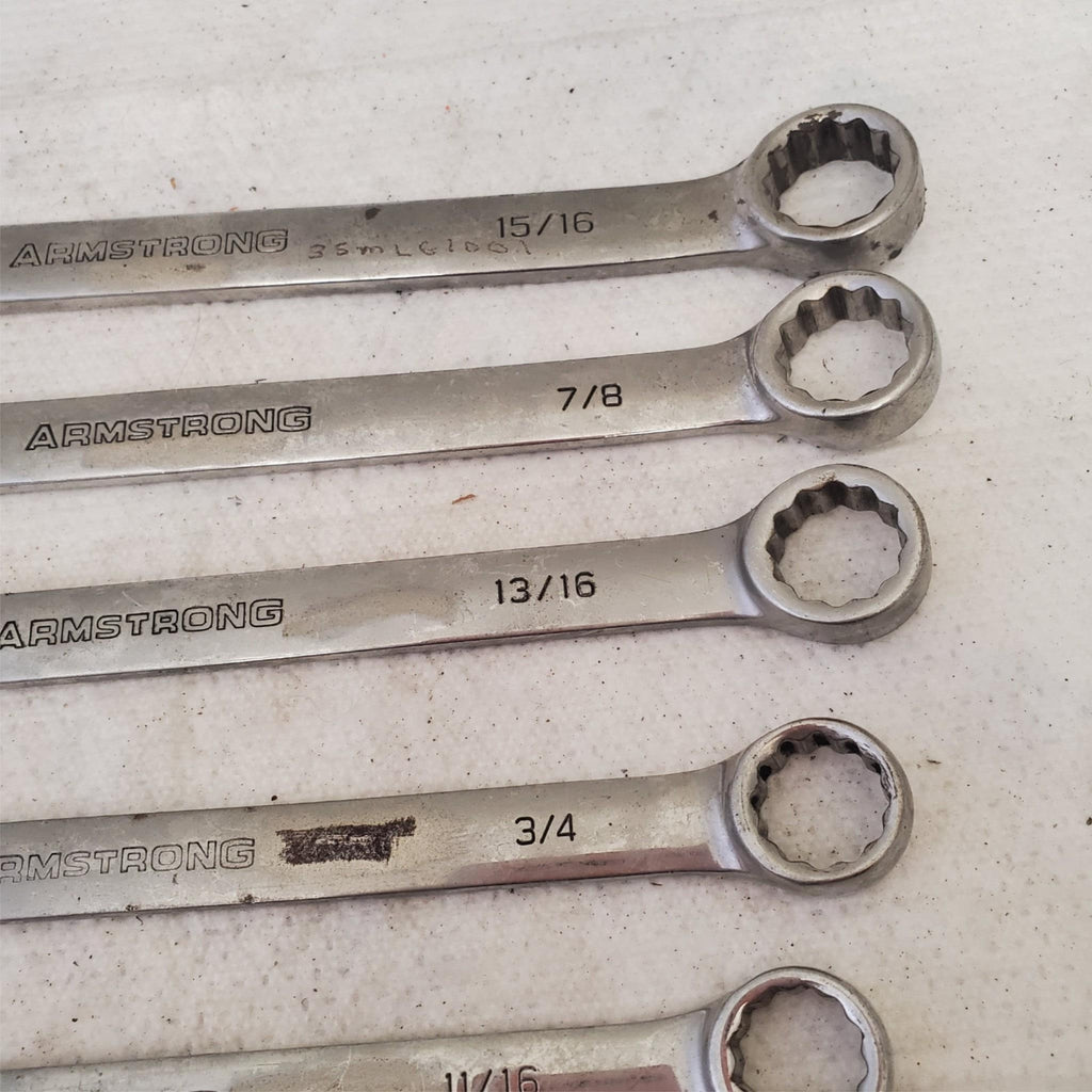 Lot of Assorted Armstrong Combination Box Wrenches LOT 595