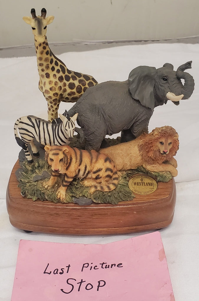 Westland Limited Edition Natures Images Zoo Animals Music Box