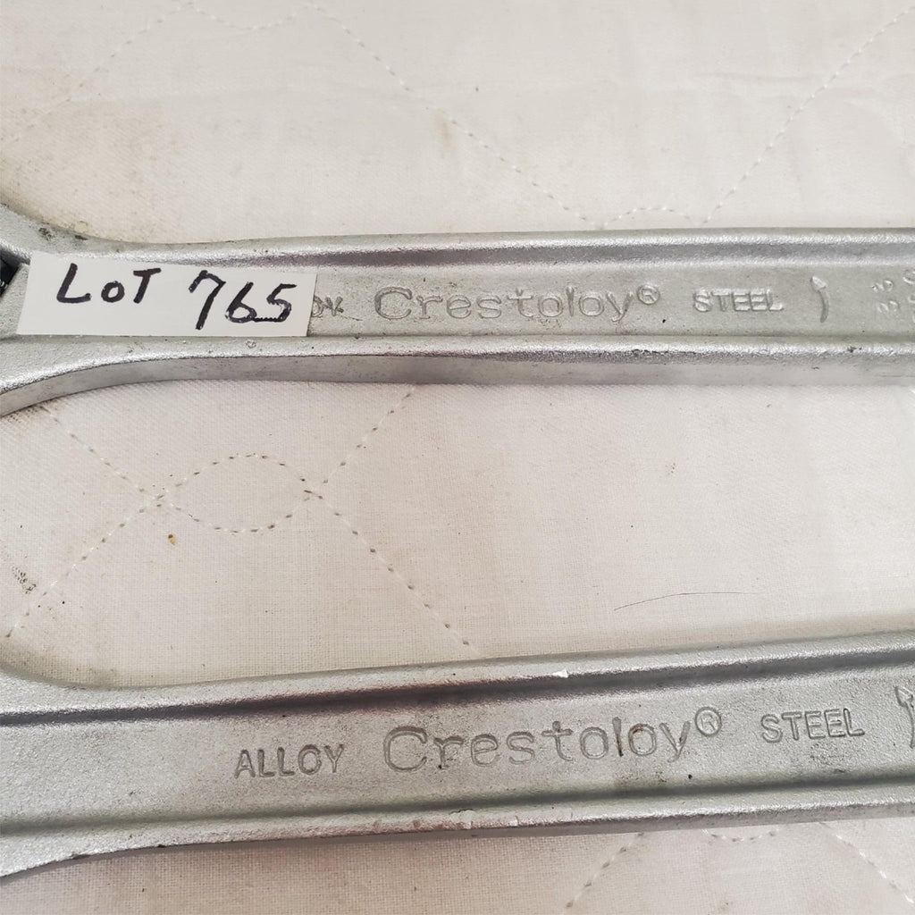 Lot of 2 Crescent Alloy Crestoloy 10" Adjustable Wrench Tools Set LOT-765