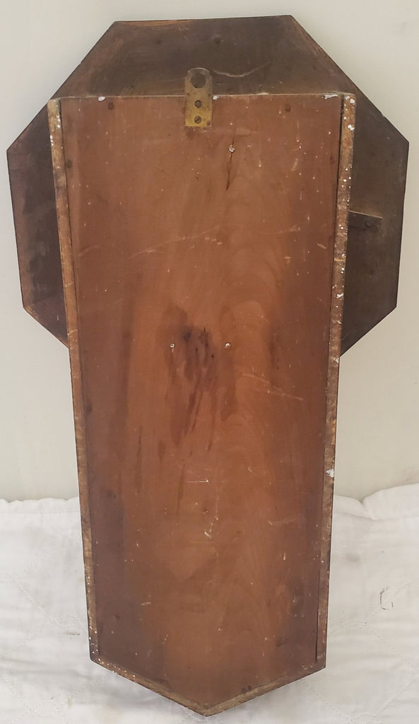 Vintage 1920s Seikosha Octagon Drop Regulator Wall Clock Japan Schoolhouse Style