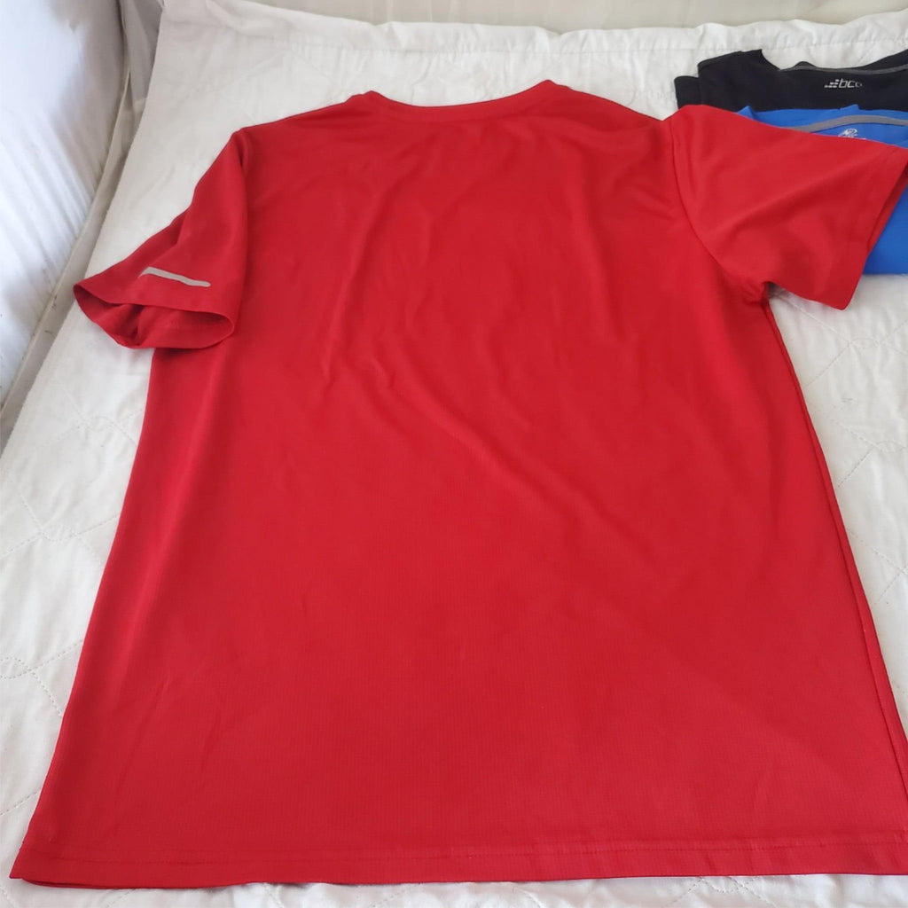 Lot of 4 Assorted Size M 38-40 Multi Brand Dry Fit Short Sleeve Shirt Men's 