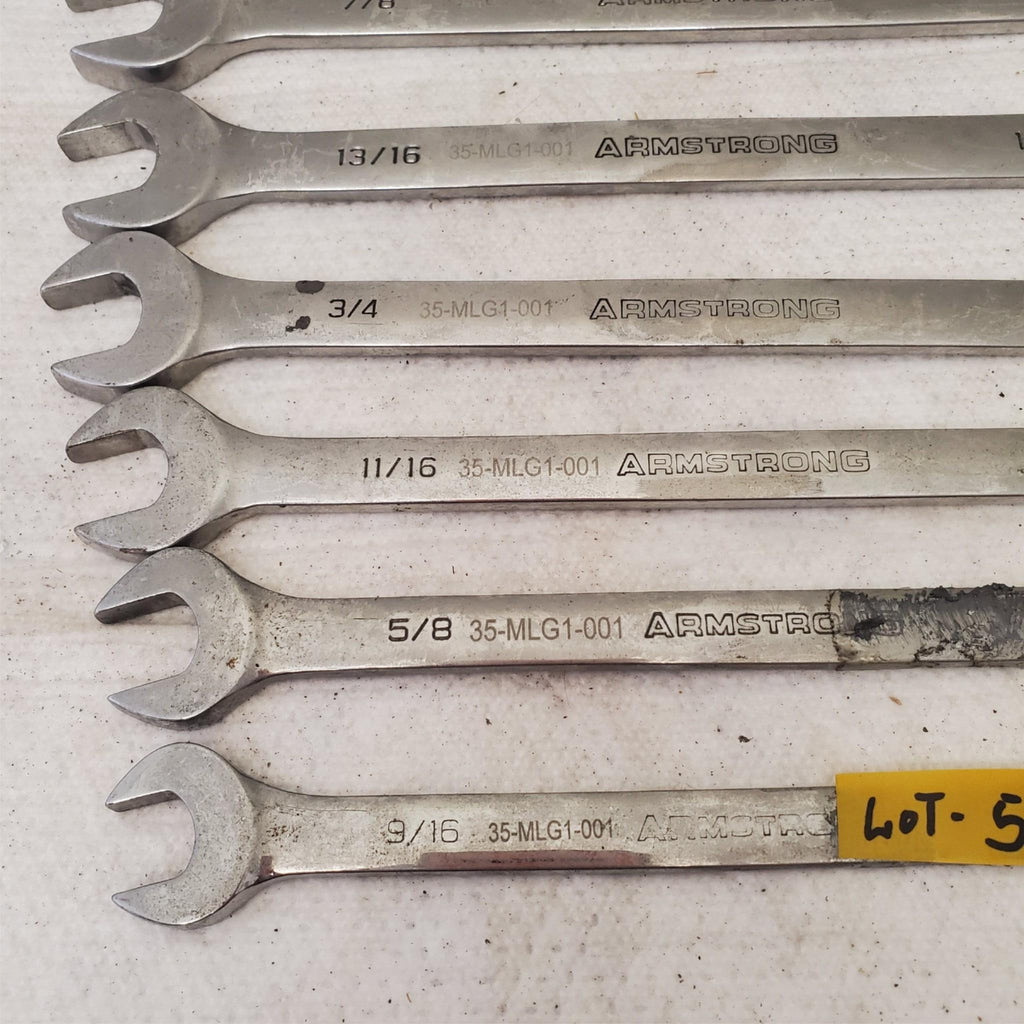 Lot of Assorted Armstrong Combination Box Wrenches LOT 594