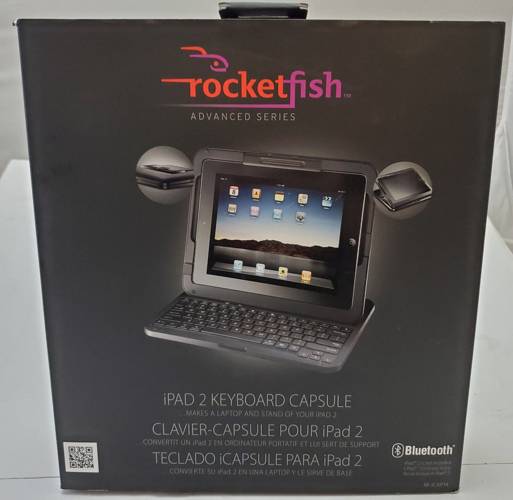 Rocketfish RF-iCAP14 iPad 2/iPad (3rd Gen) Bluetooth Keyboard Hard Shell Capsule
