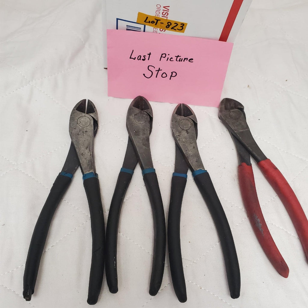 Lot of 4 Assorted Diagonal Cutting Pliers LOT-823