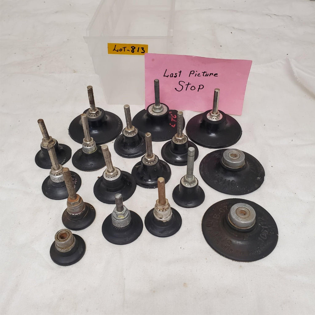 Lot of 17 Roll Lock Sanding Disc Rotary Pad Holder LOT-813