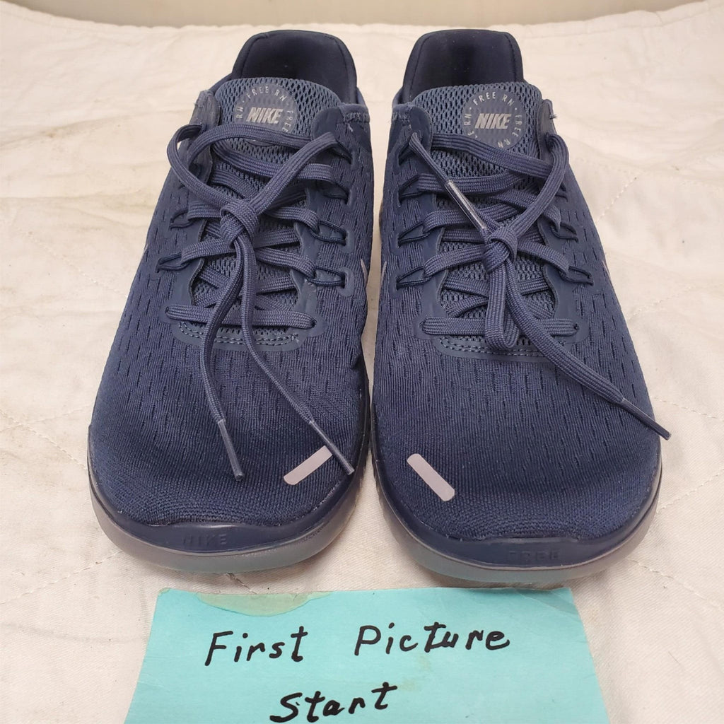 Nike Mens Free RN Flyknit 2018 Thunder Blue Running Shoes