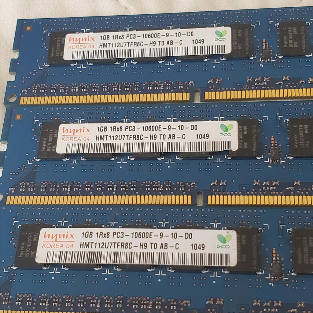 Hynix HMT112U7TFR8C-H9 1GB PC3-10600E DDR3 1333MHz RAM Memory Modules