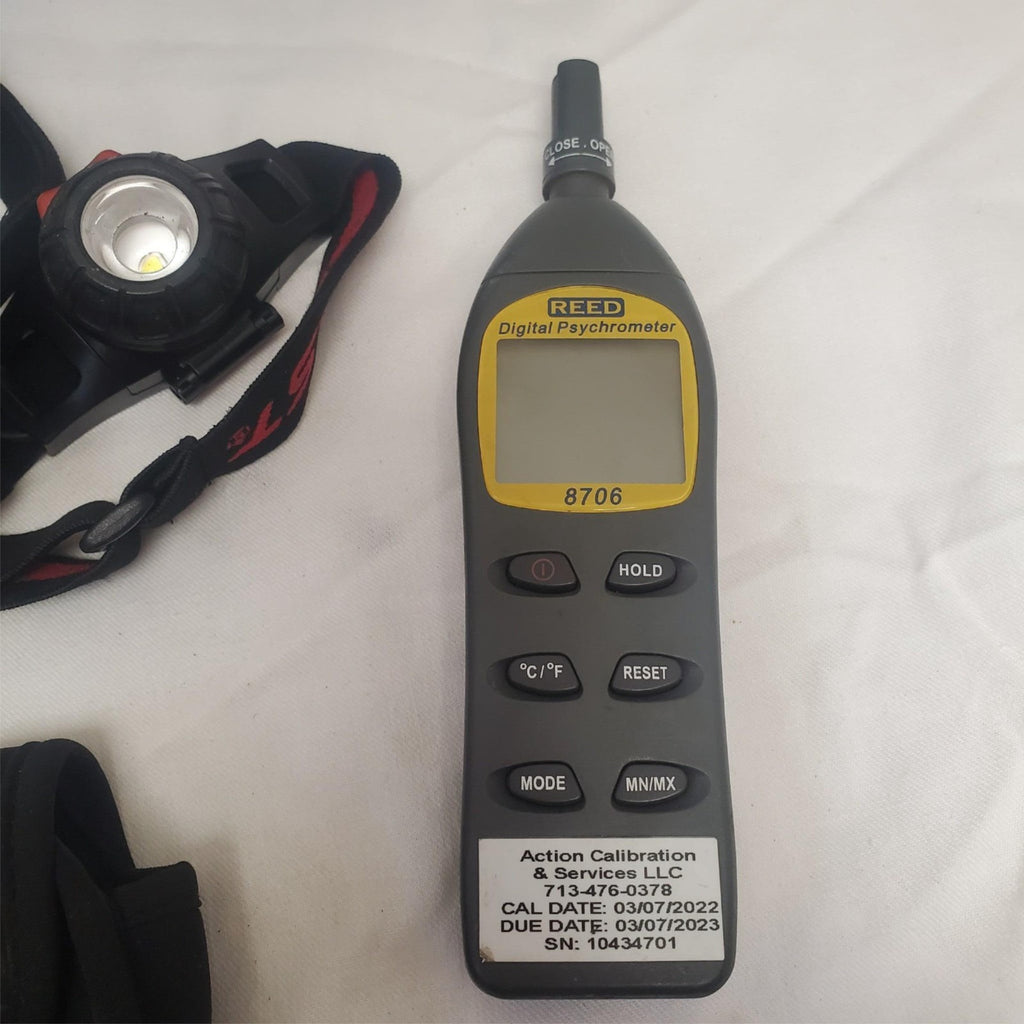 Reed Instruments 8706 Digital Psychrometer And Light Lot-389