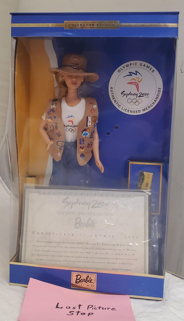 Sydney 2000 Olympic Pin Collector Barbie Doll with Certificate of Authenticity