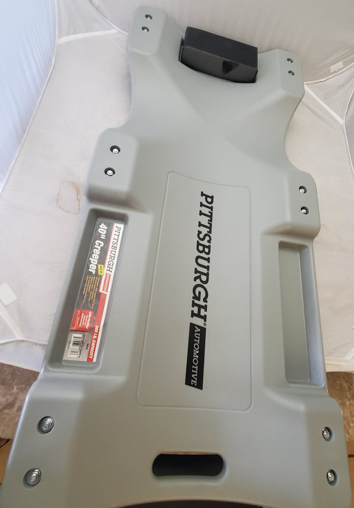 PITTSBURGH AUTOMOTIVE 40 In. 300 Lb. Capacity Low-Profile Creeper- Grey