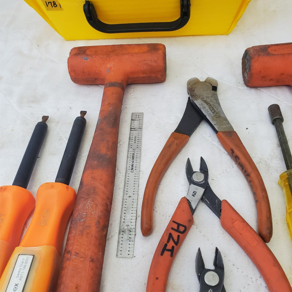 Lot of Assorted Wooden Hammer, Pilers, Various Drivers & other Hand Tools LOT 17