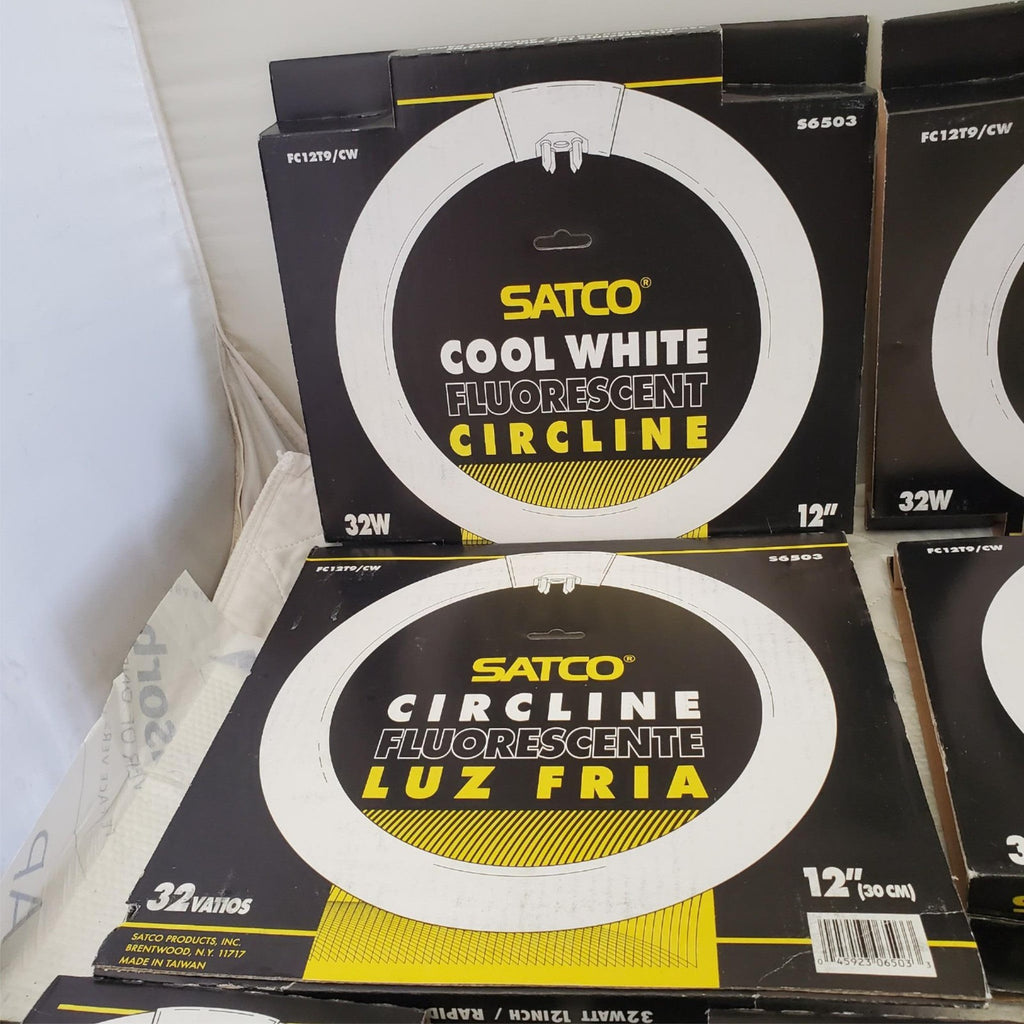 Lot of SATCO Various 8" 12" Circline Rapid Start Fluorescent Light Bulbs