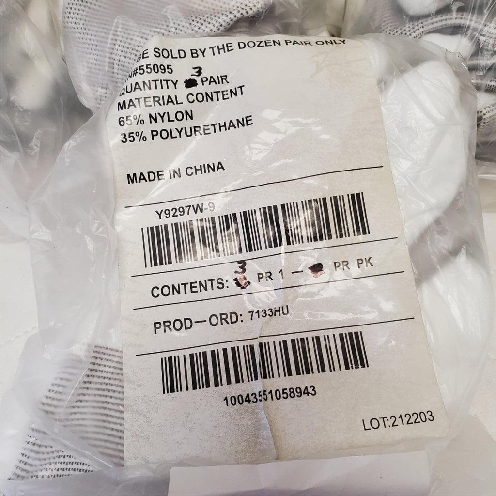 Lot of 87 Pairs FlexTech Assorted White & Grey Hand Gloves Size 9 