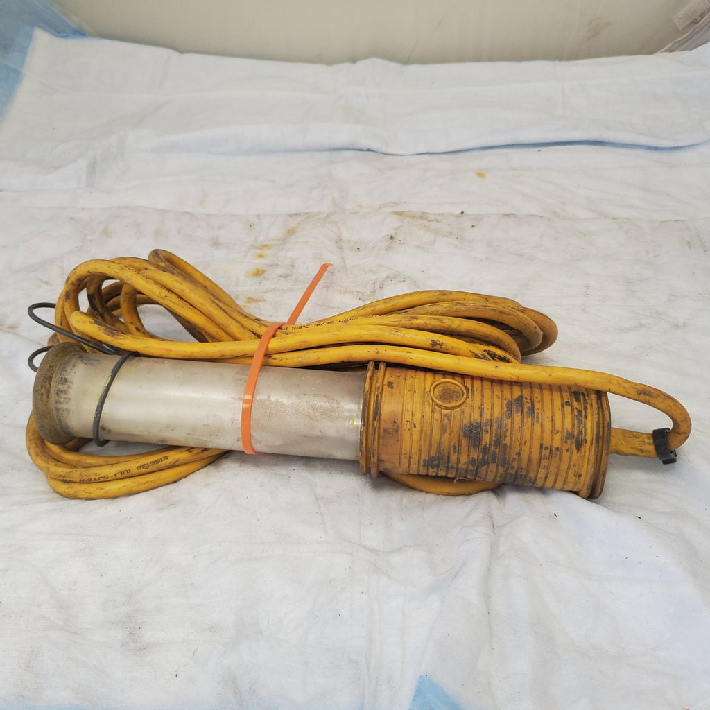 Vintage General Manufacturing Fluorescent Hand Lamp Fluorescent Light - Yellow