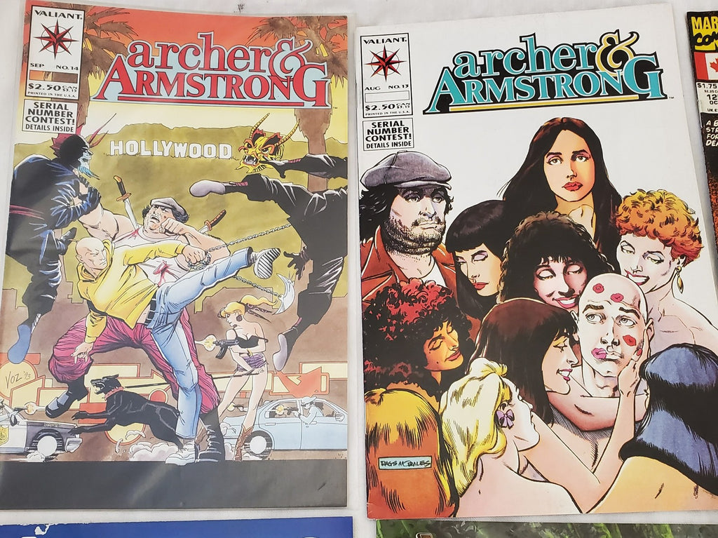 Lot of 12 Archer & Armstrong Brigade Artifacts Backlash & Marvel Comic Books #21