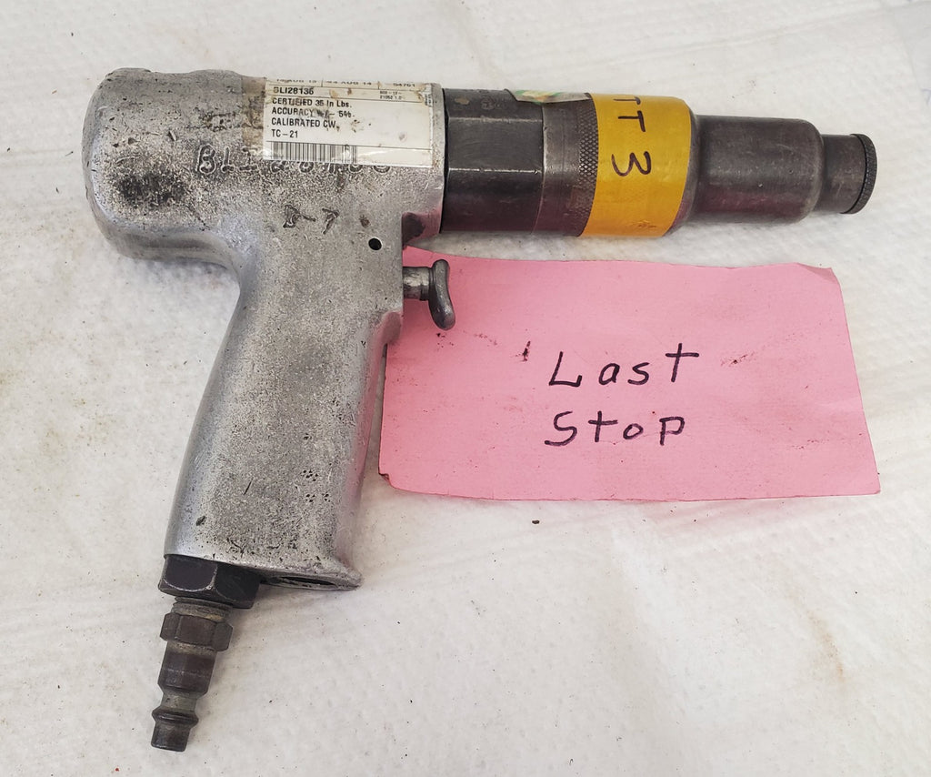 Cleco 8RSAPT-10 Pneumatic Pistol Grip 1/4" Air Tool Screwdriver/Nutrunner TTT-3