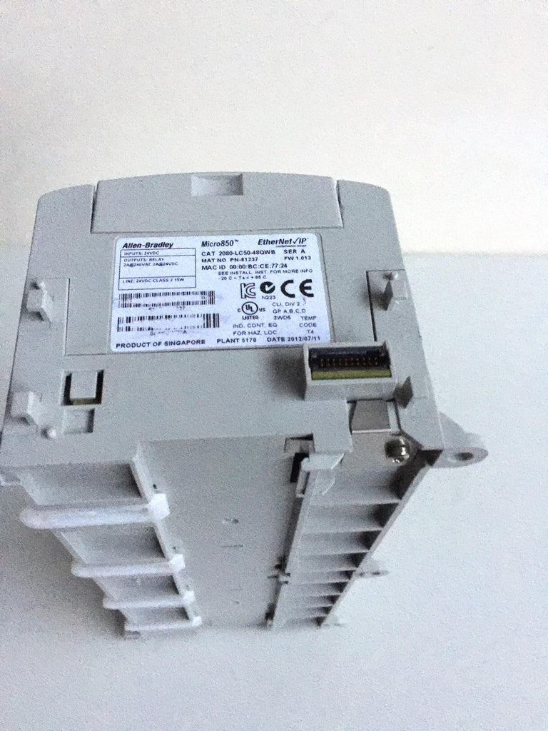 Allen-Bradley Micro850 2080-LC50-48QWB Ser A Ethernet PLC