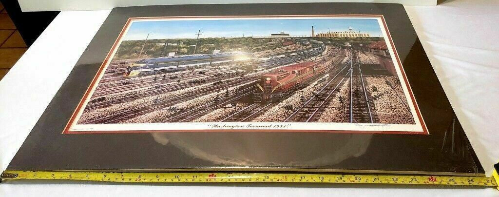 Mainline Memories 'Washington Terminal 1951 ' Railroad Art