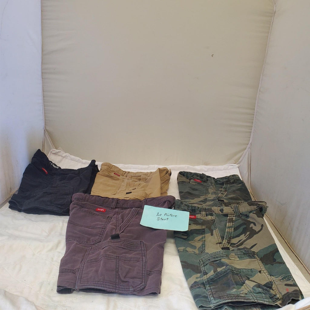 Lot of 5 Wrangler Boys Cargo Bermuda Shorts Size 12, 10