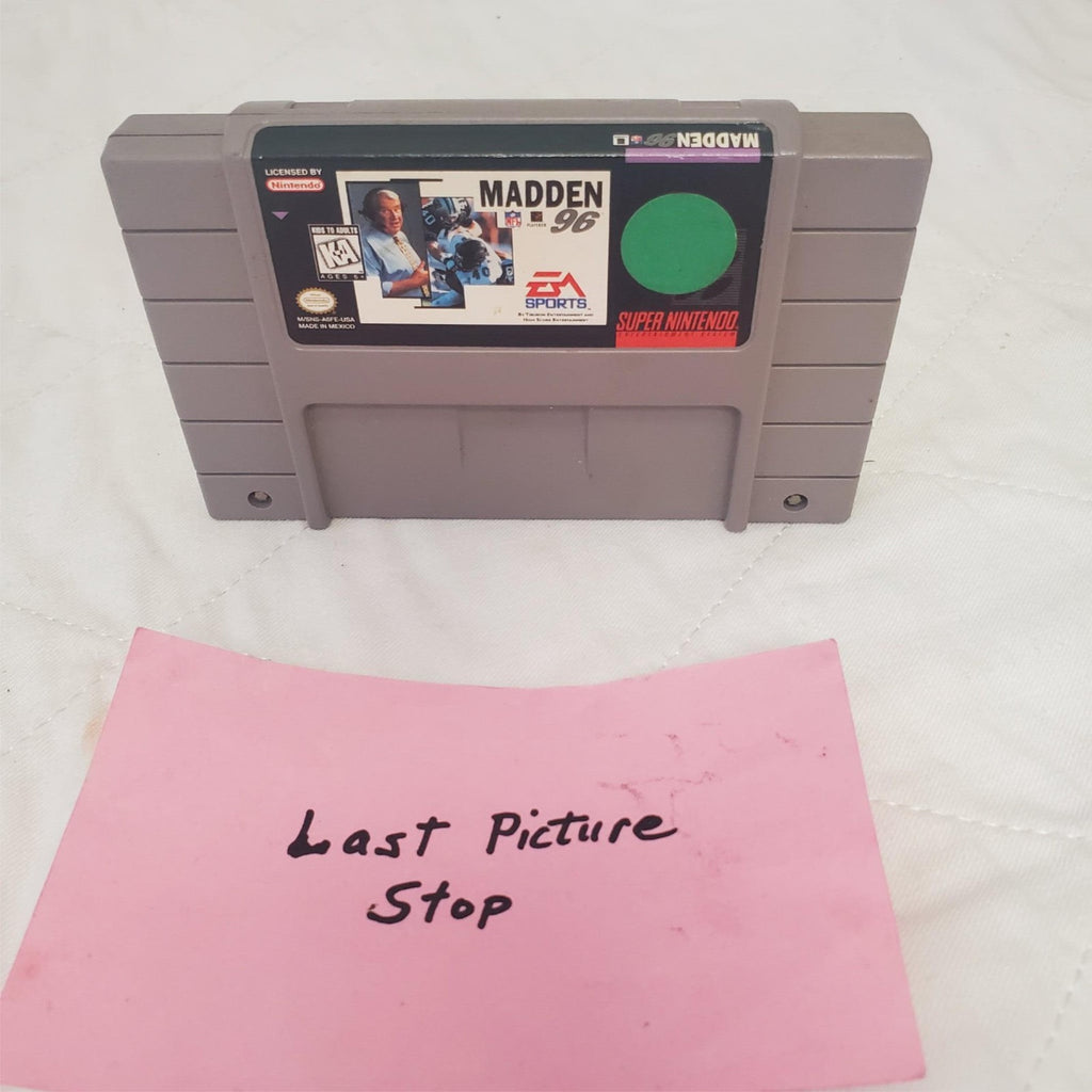Super Nintendo Entertainment System Madden NFL 96 Video Game