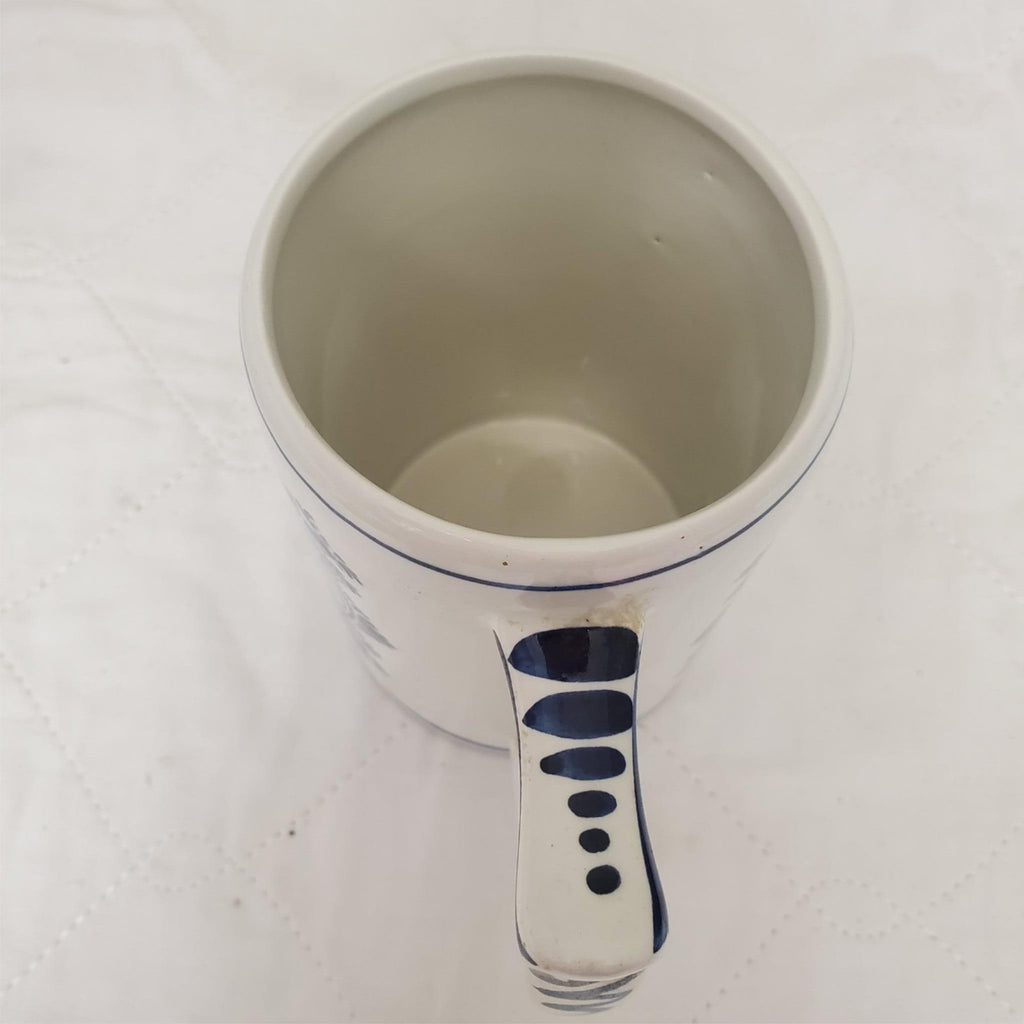 Heineken Delft Blue Holland Hand Painted Ceramic Beer Mug Stein
