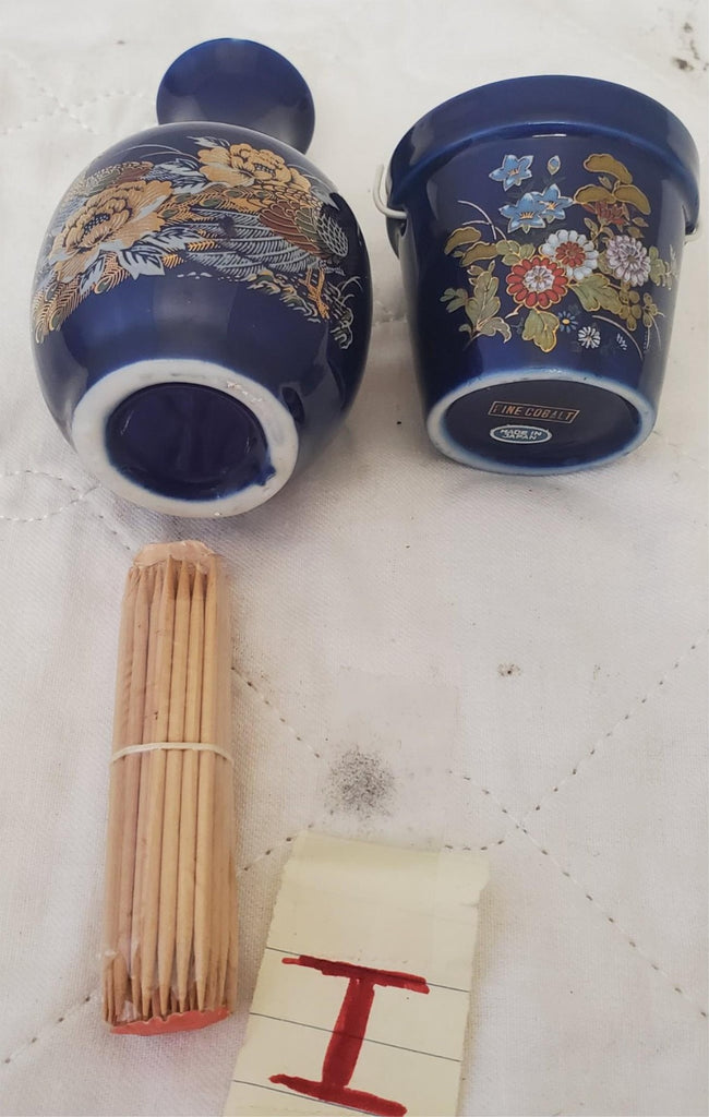 Lot of Vintage Niagara Falls Souvenir Japanese Style Miniature Cup Saucer & Vase