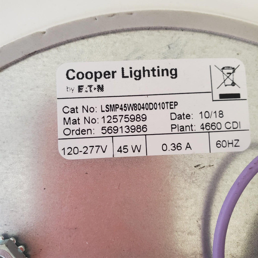 Cooper Lighting White Halo 12" LED Lens Downlight with Mount