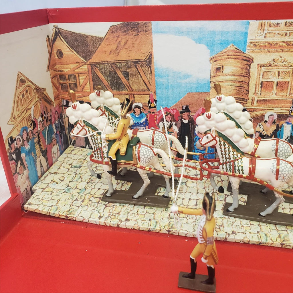 Vintage Antimony Victorian Coronation Horse Ride / Parade Chariot Figure