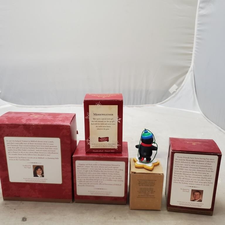 Vintage Hallmark Keepsake Merriweather, Race Down Main Street & More Ornament