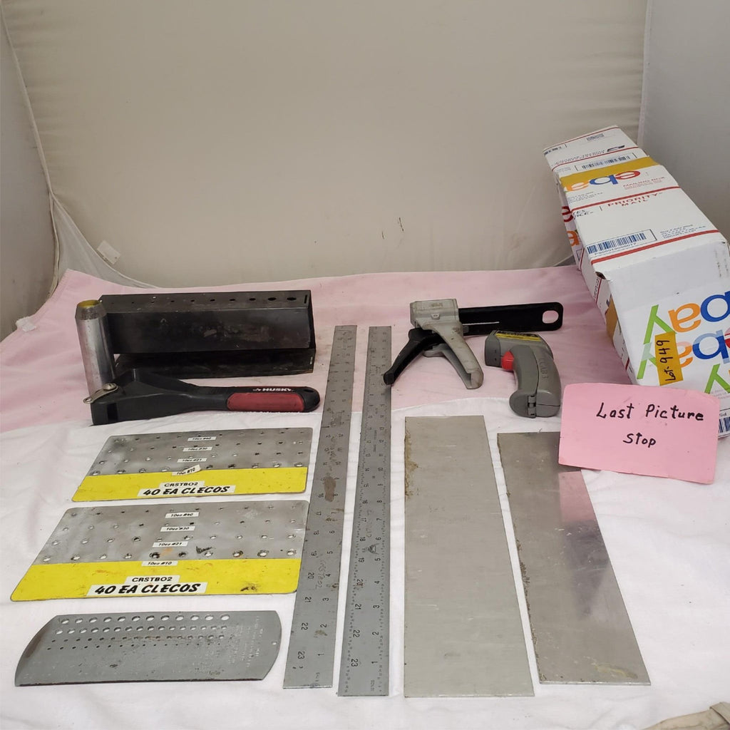 Lot of Misc. Tools Rulers 3M Epoxy Applicator Gun DMA 50